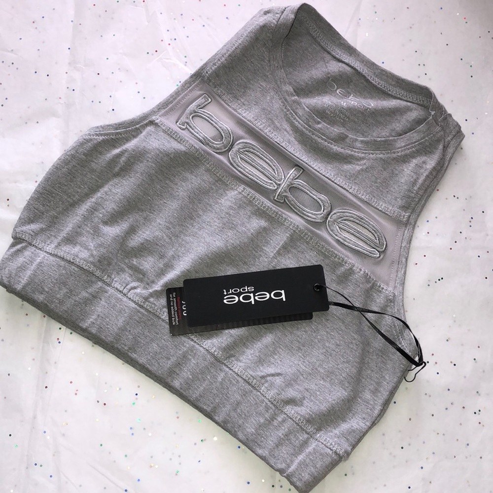🆕🌹BEBE SPORT BRA🏃‍♀️☄️BEBE MESH LOGO